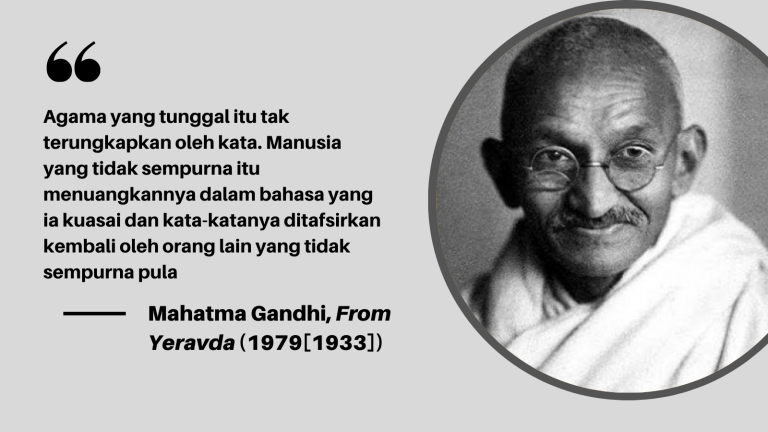 Gandhi dan Agama Tunggal